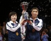 2013 Mixed Doubles World Champions - Kim Hyok Bong and Kim Jong of North Korea