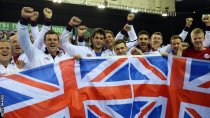 Great Britain celebrate victory