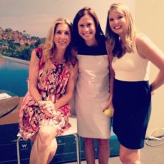 My friend and I meeting Monica Seles at a SPG Cardmember event