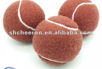 Brown tennis balls