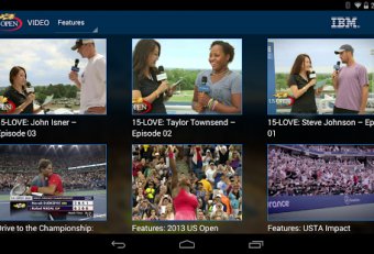 US Open 2012 Tennis Android app