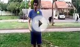 3-5 tennis balls two person juggling routine