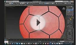 3D Studio Max Tutorial Soccer Ball Modeling in 2 min 25 sec