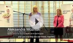 Aleksandra Wozniak Donates Used Tennis Balls École Le
