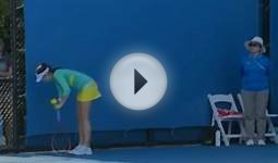 Christina McHale Vomits On Court - Aussie Open 2015