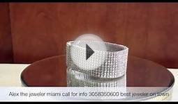Custom Made Tennis Diamond Bracelet 10 row 56 Ct White Gold