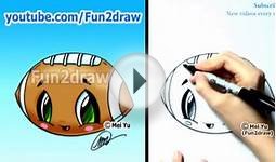 Easy Cartoon Drawing Tutorials - How to Draw a Cute Football