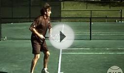 Frank Salazar Tennis Forehand - Side Fuzzy Yellow Balls