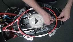 How to Lace the mains for a 2-piece tennis racket string job