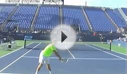 Jack Sock vs Gilles Simon US Open 2011 practice Court Level