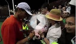 Nadal greets fans in Indian Wells - Tennis TV