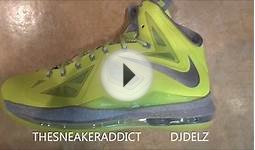 Nike LeBron 10 Volt Dunkman II Tennis Ball X Sneaker