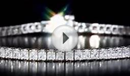 Princess cut diamond tennis bracelet