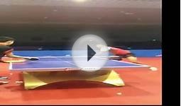 Table Tennis multi balls training Omar Assar Egypt 2015