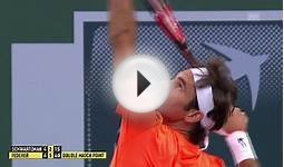 Tennis: ATP, Indian Wells, 2. Runde, Federer - Schwartzmann
