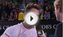 Tennis: Australian Open 2014, Achtelfinal, Platzinterview