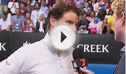 Tennis: Australian Open 2014, Achtelfinals, Platzinterview