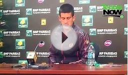 Tennis Now Interview - Novak Djokovic At Indian Wells