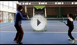 Tennis Toss Volley Stroke Ball Machine Utilizing Video
