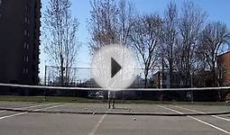 Volley Practice VS Silent Partner Tennis Ball Machine