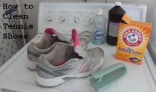 washing tennis shoes
